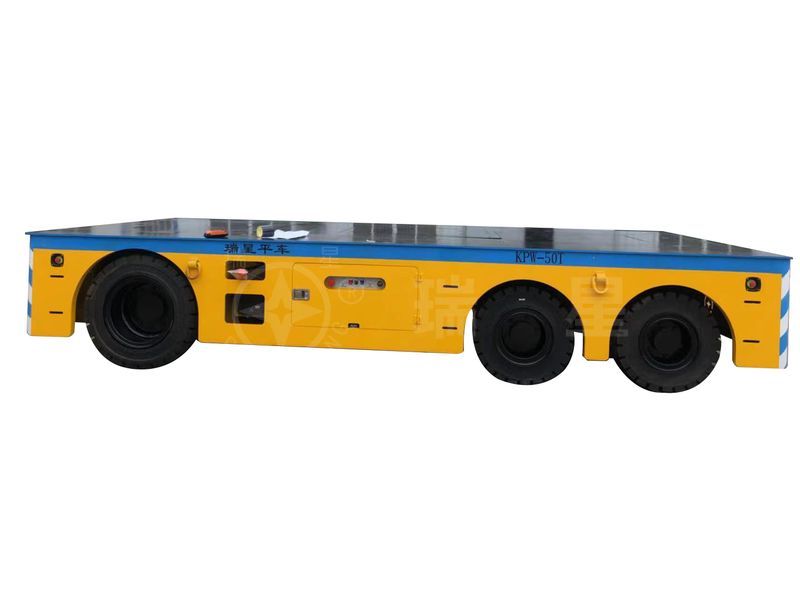 50噸輪胎式無(wú)軌電動(dòng)平車